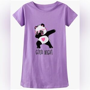 CYCHELRY Teen Girl -Loose Short Sleeve Pajamas, purple 14/XL good used condition